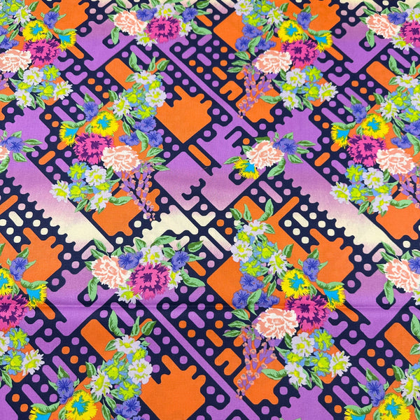 Alexander Henry Balmoral Floral Cotton Fabric in Monarch Brt.