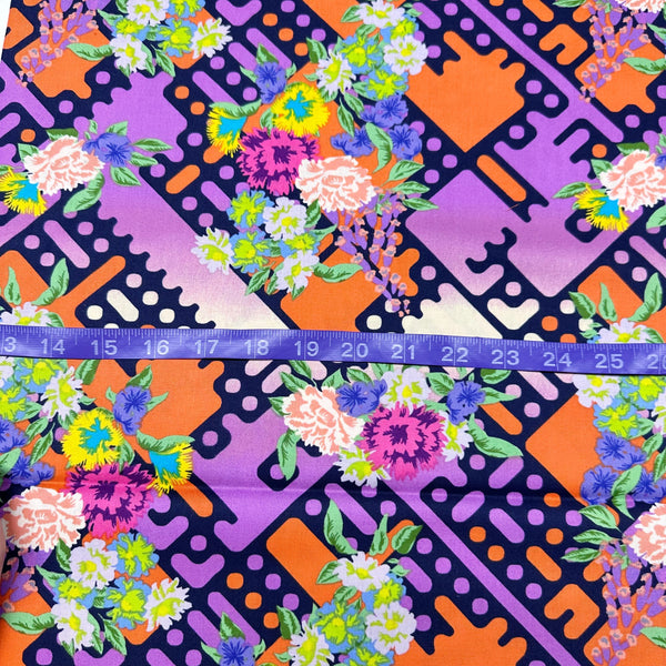 Alexander Henry Balmoral Floral Cotton Fabric in Monarch Brt.