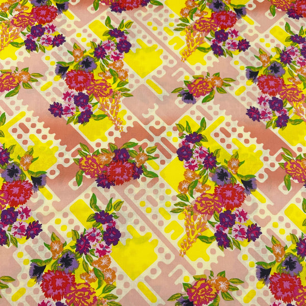 Alexander Henry Balmoral Floral Cotton Fabric in Citrus