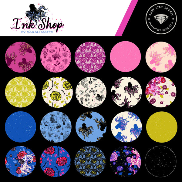 Ink Shop 10" Layer Cake precut by Sarah Watts for Ruby Star Society