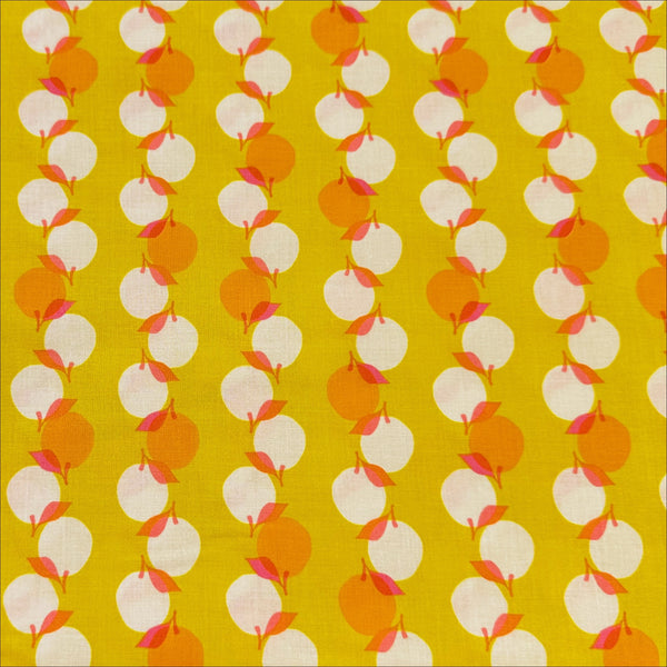 Juicy in Golden Hour by Ruby Star Society, Retro Stacked Fruit Peaches Fabric RS0090 14