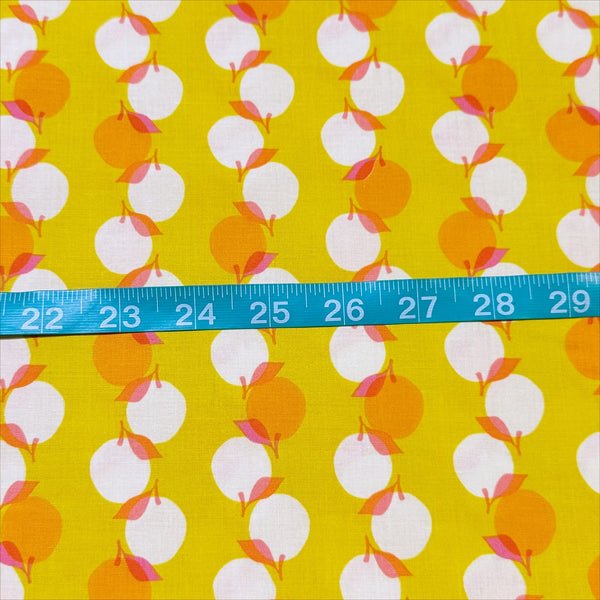 Juicy in Golden Hour by Ruby Star Society, Retro Stacked Fruit Peaches Fabric RS0090 14