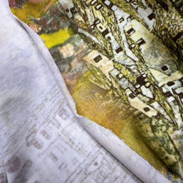 Klimt's World Cotton Jersey 4 Way Stretch Knit Fabric, Imported from the Netherlands 25023-10 Gustav Klimt