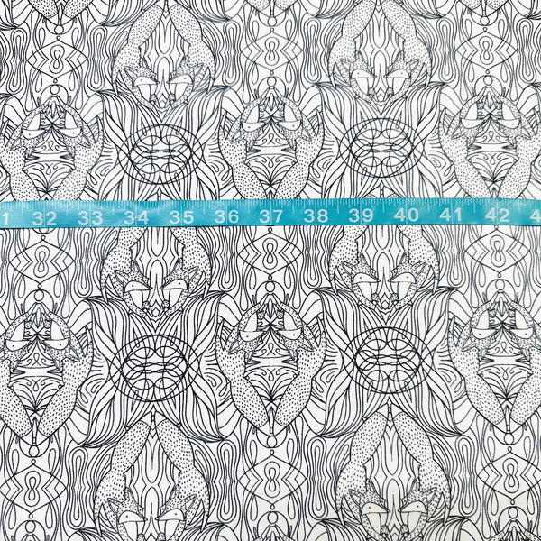 Nocturnal by Gingiber Cotton Fabric, Foxes in Moon 48335 11 Moda Fabrics