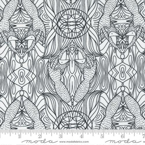 Nocturnal by Gingiber Cotton Fabric, Foxes in Moon 48335 11 Moda Fabrics
