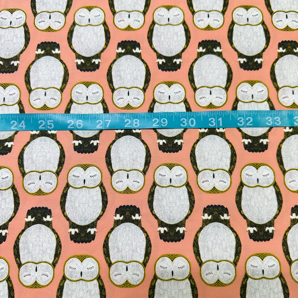 Nocturnal by Gingiber Cotton Fabric, Owls in Primrose 48332 13 Moda Fabrics