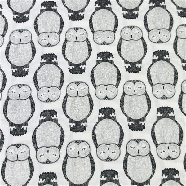 Nocturnal by Gingiber, Owls in Moon Cotton Fabric 48332 11 Moda Fabrics
