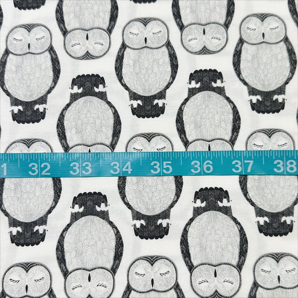 Nocturnal by Gingiber, Owls in Moon Cotton Fabric 48332 11 Moda Fabrics