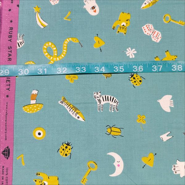 Ooh Lucky Lucky Good Luck in Turquiose by Ruby Star Society RS4113 14