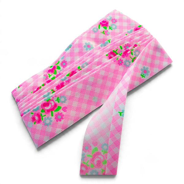 3 Yard Pack of Baby Rose Bias Tape in Light Pink by Antique Fabric Pinks, Imported from Japan