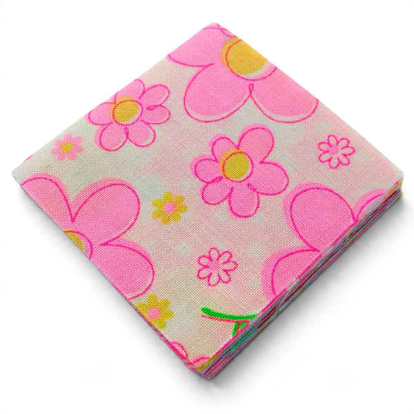 25 Pc Neon 2" Mini Charm Pack by Antique Fabric Pinks, Imported from Japan