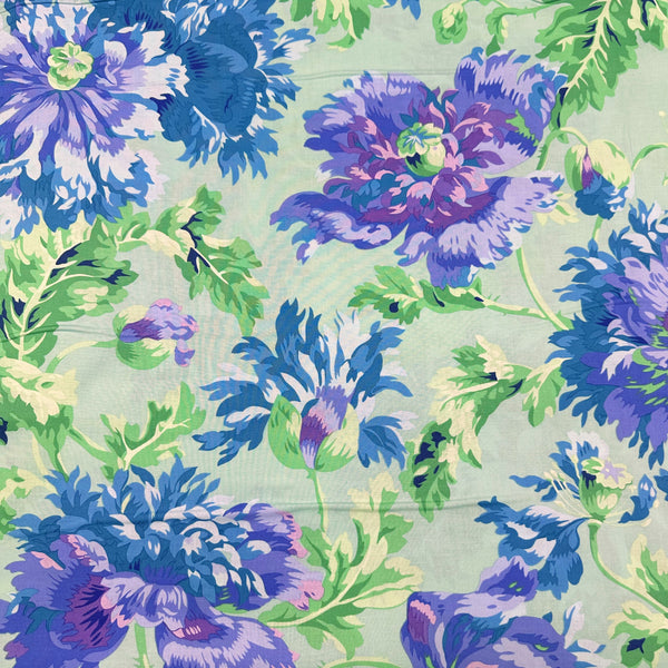 Garden Party Celadon Kaffe Fassett Collective Cotton Fabric, Free Spirit PWPJ020.CELADON