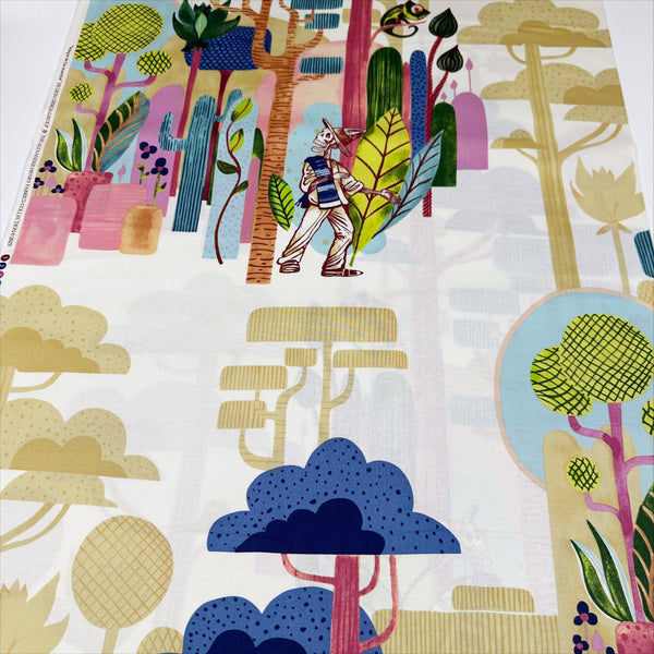 Bosque de los Muertos Parchment Cotton Fabric by Alexander Henry, By the Yard