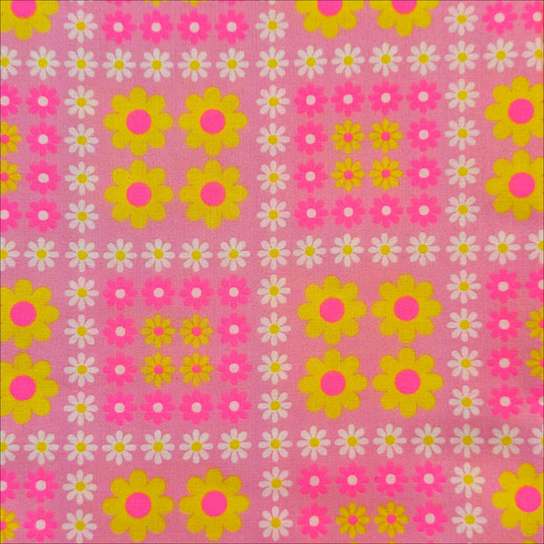 Charmy Remix Cotton Fabric in Light Pink Neon by Antique Fabric Pinks – Imported from Japan
