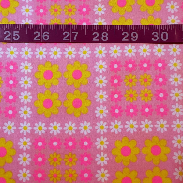 Charmy Remix Cotton Fabric in Light Pink Neon by Antique Fabric Pinks – Imported from Japan