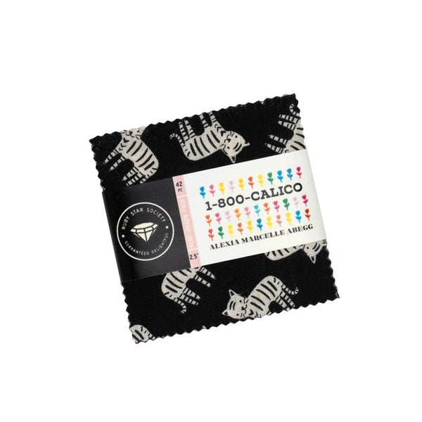 1-800 Calico 2.5" Mini Charm Pack, Alexia Abegg for Ruby Star Society – 42 Pieces
