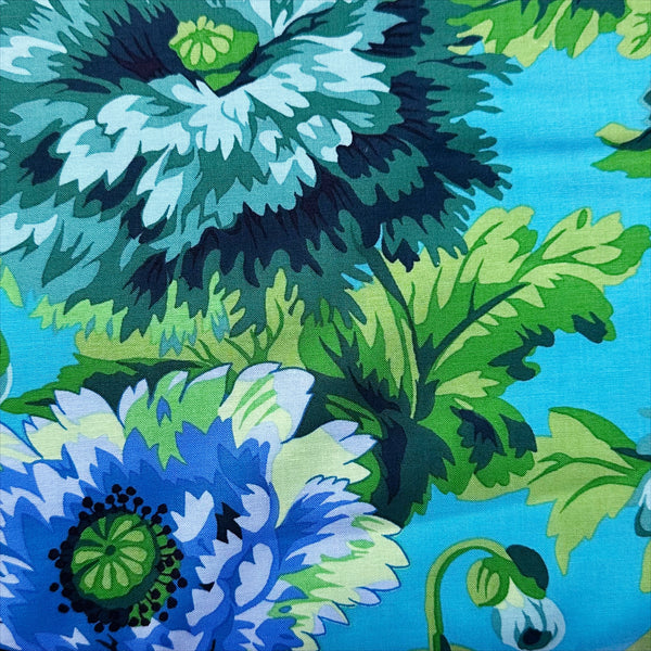 Rosemary - Green by Philip Jacobs for Kaffe Fassett Cotton Fabric, Free Spirit Fabrics PWPJ134.GREEN