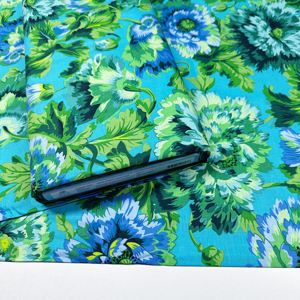 Rosemary - Green by Philip Jacobs for Kaffe Fassett Cotton Fabric, Free Spirit Fabrics PWPJ134.GREEN