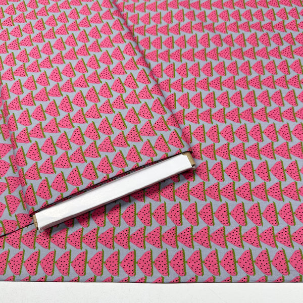 Scandi Strawberries Cotton Fabric, Kobayashi  Imported from Japan, Pink Gray