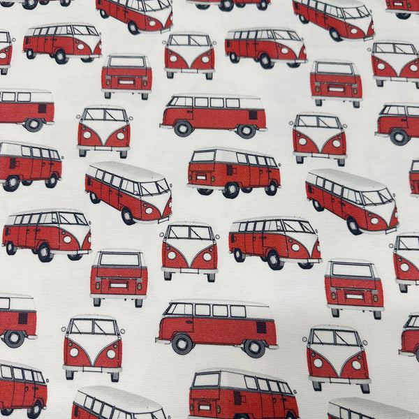 Trip With the Van Cotton Canvas Fabric, Oeko Tex 25286-11CAN, Imported from the Netherlands