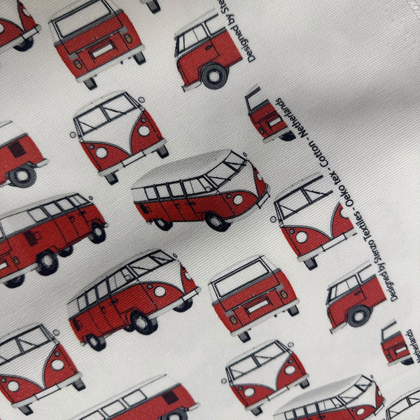 Trip With the Van Cotton Canvas Fabric, Oeko Tex 25286-11CAN, Imported from the Netherlands