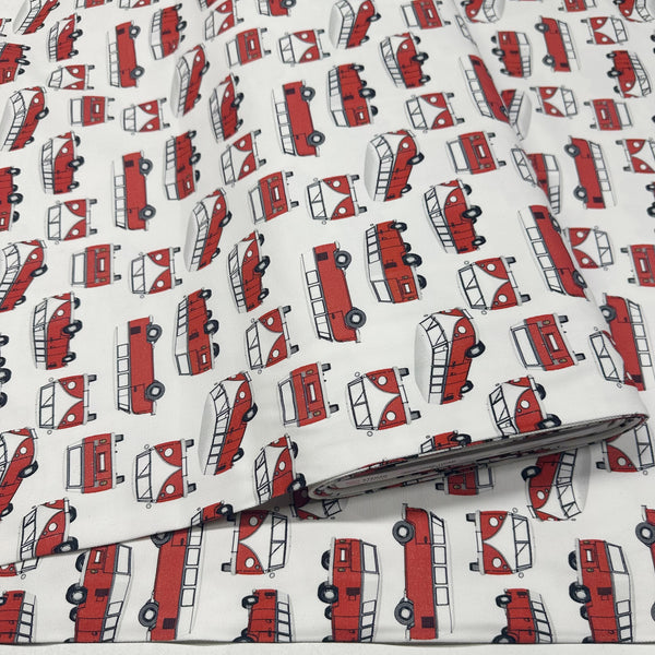 Trip With the Van Cotton Canvas Fabric, Oeko Tex 25286-11CAN, Imported from the Netherlands