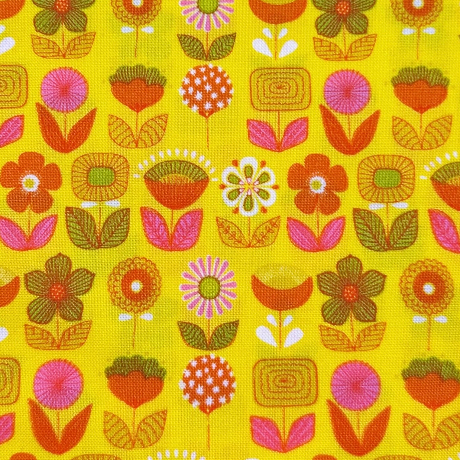 Urban Ditsy in Yellow 2012 Cotton Fabric by Alexander Henry, OOP