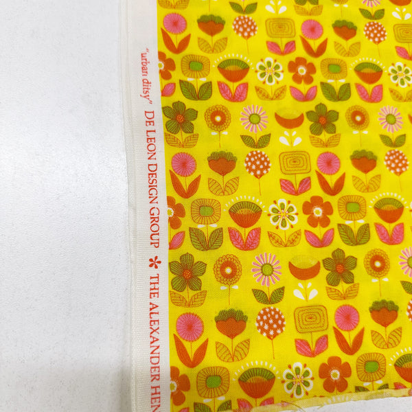 Urban Ditsy in Yellow 2012 Cotton Fabric by Alexander Henry, OOP