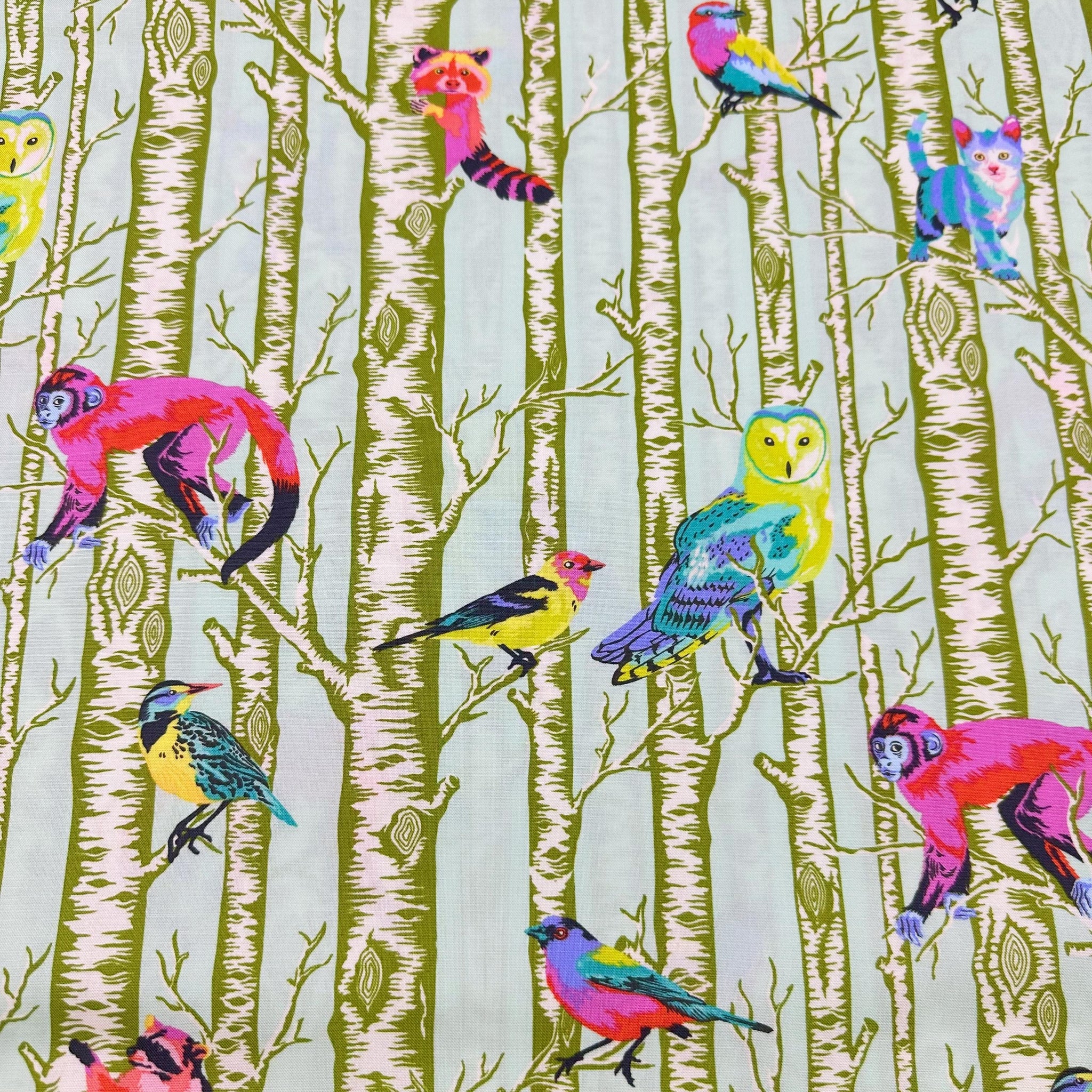 Family Tree - Enchanted || Full Moon Forest II Tula Pink Cotton Fabric, Free Spirit PWTP245.ENCHANTED