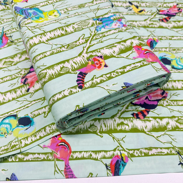 Family Tree - Enchanted || Full Moon Forest II Tula Pink Cotton Fabric, Free Spirit PWTP245.ENCHANTED