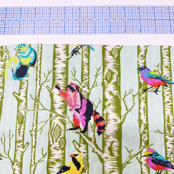 Family Tree - Enchanted || Full Moon Forest II Tula Pink Cotton Fabric, Free Spirit PWTP245.ENCHANTED