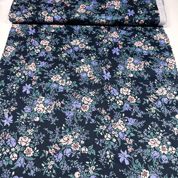 London Calling SRKD-20255-234 Wisteria Floral Cotton Lawn Fabric Robert Kaufman