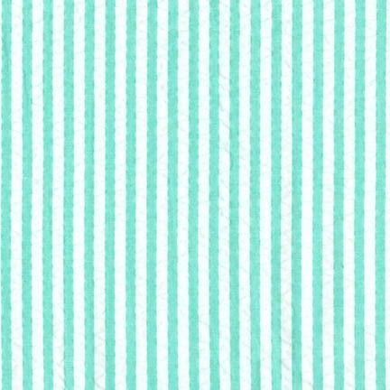 Breakers Seersucker Mint Aloe Robert Kaufman Cotton Fabric