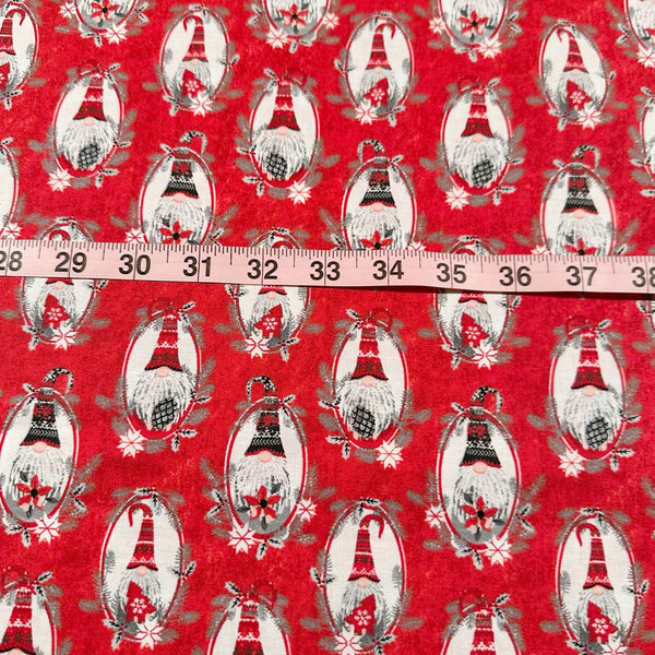 3 Wishes Hanging with my Gnomies Gnome Christmas Cotton Fabric