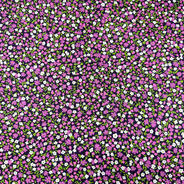 London Calling SRKD-19235-233 Berry Tiny Floral Cotton Lawn Fabric Robert Kaufman