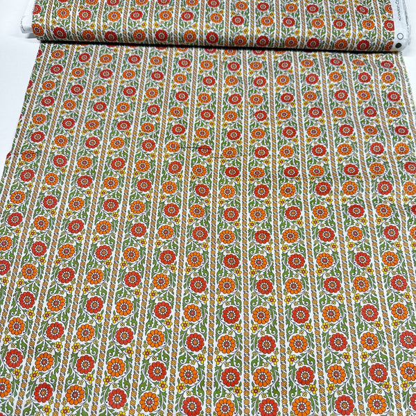 London Calling SRKN-21238-191 Autumn Retro Floral Cotton Lawn Fabric Robert Kaufman