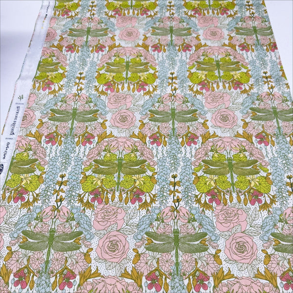 Spring Equinox Libellule Ascension by Katie O'Shea Cotton Fabric, Art Gallery Fabrics SPE78300