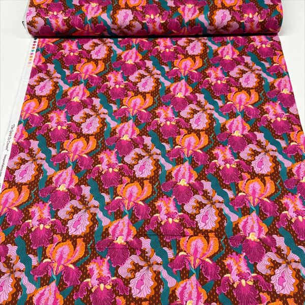 Mythical Iris - Magenta Mythical by Stacy Peterson Cotton Fabric, Free Spirit PWST017.XMAGENTA