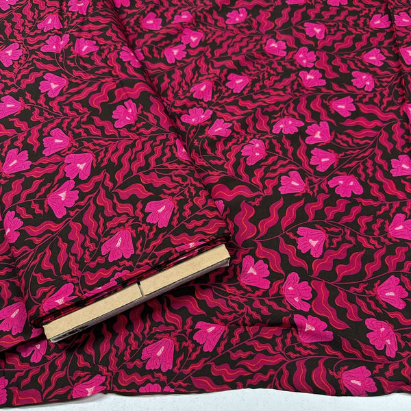 Love Struck Cupid’s Garden Fond in Rayon Fabric,  AGF Studio for Art Gallery Fabrics R14013a