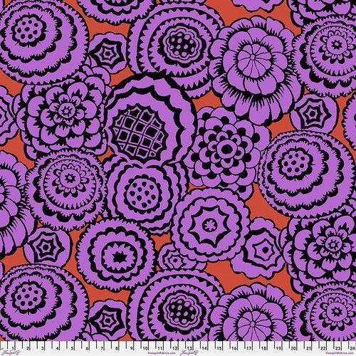 Deco Dark Kaffe Fassett Collective Cotton Fabric For Free Spirit PWGP199.DARK