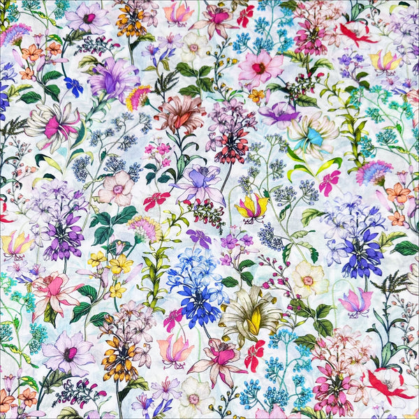 Wishwell Cotton Lawn Floral Fabric, WELD-19738-437 DAY Robert Kaufman Vanessa Lillrose & Linda Fitch