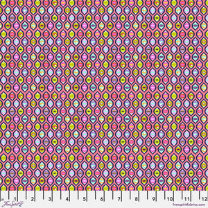 Cat Eyes- Prism Tabby Road Deja Vu Cotton Fabric, Tula Pink for Free Spirit PWTP095.PRISM