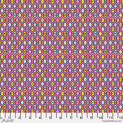 Cat Eyes- Prism Tabby Road Deja Vu Cotton Fabric, Tula Pink for Free Spirit PWTP095.PRISM