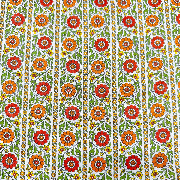 London Calling SRKN-21238-191 Autumn Retro Floral Cotton Lawn Fabric Robert Kaufman