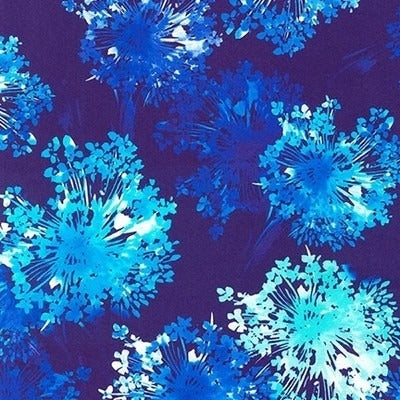 Robert Kaufman Wishwell Bright Side Delft Blue 108" Wide Back Cotton Fabric