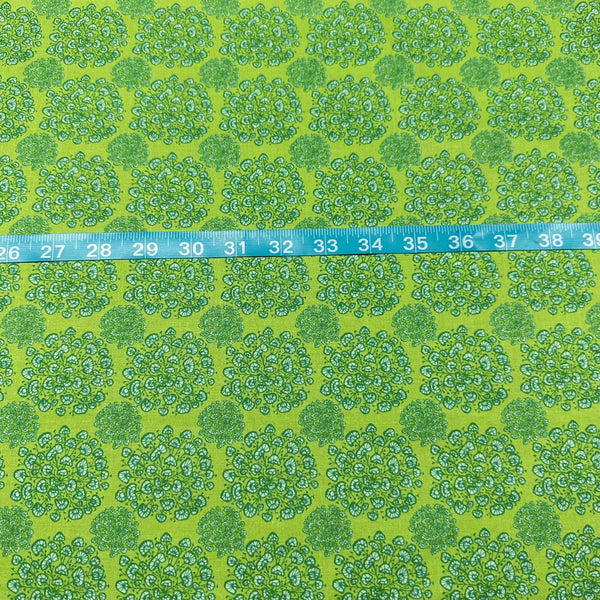 Clothworks Margot Blooms Y3663-21 Green Floral Cotton Fabric