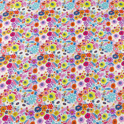 Harmony Little Scattered Clear Cotton Fabric, Carolyn Gavin for Conservatory Craft, Free Spirit