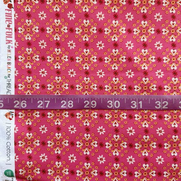 Scale of Fine Folk Folk Foulard cotton fabric by Helen Black, style FOLK1120