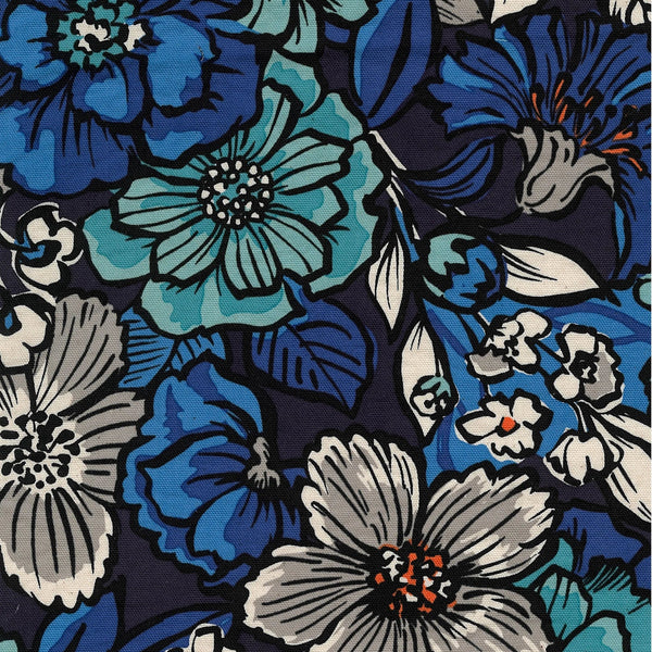 jambo-floral-cotton-oxford-fabric-blue-kokka-japan