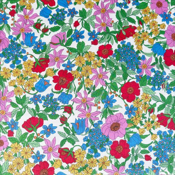 Clarabell Tana Lawn Fabric by Liberty Fabrics in Multi Bright, full view